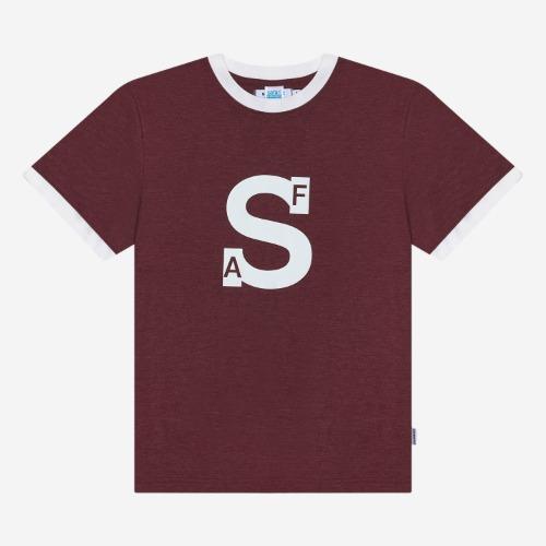 AUTHENTIC FRAME RINGER TEE (BURGUNDY)