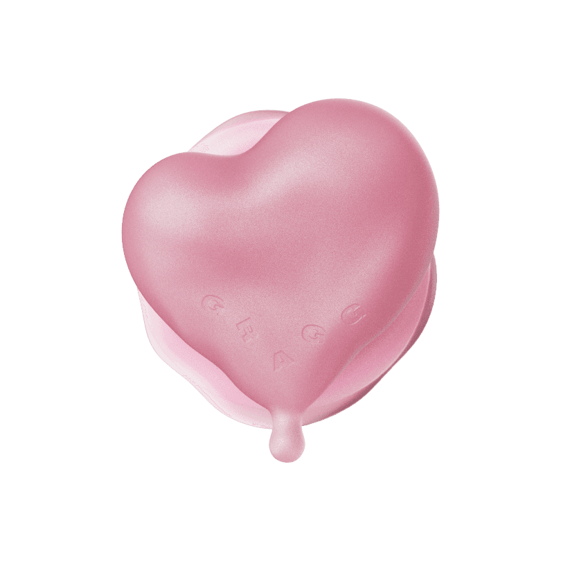 MAGSAFE FLOW HEART TOK - CLEAR PINK