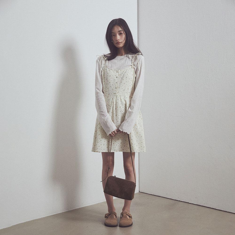 Ribbon blossom dress_2COLOR
