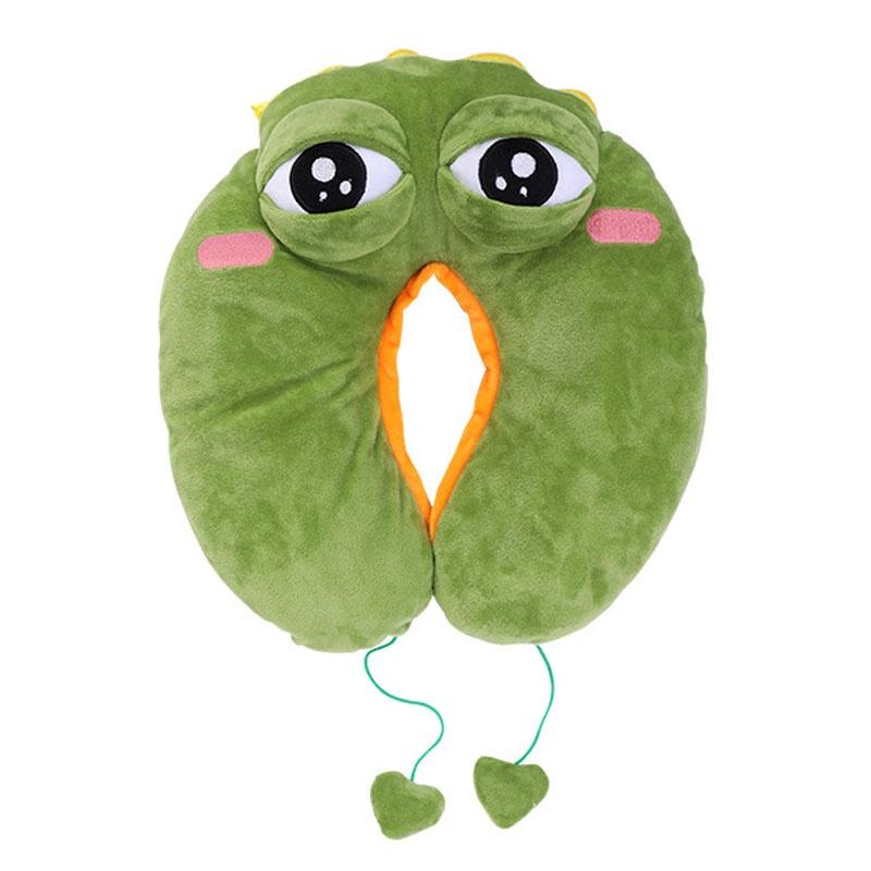 아파트32 슬픈 개구리 소프트 목베개 목쿠션