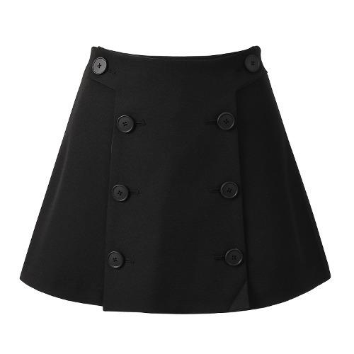 Rose button skirt