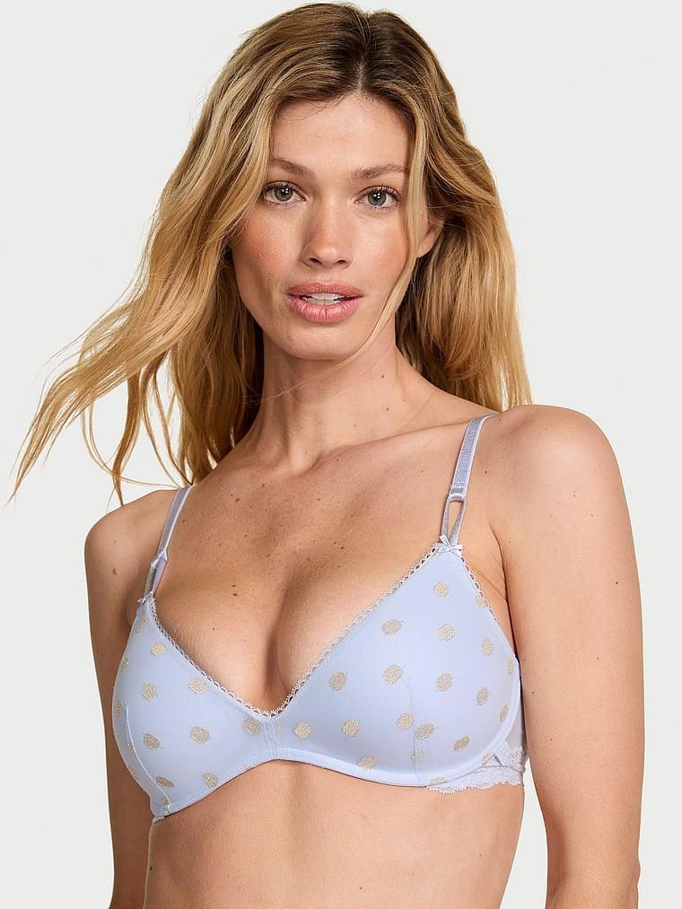 Sexy Tee 시어 헤리티지 쉬머 도트 와이어리스 푸쉬업 브라