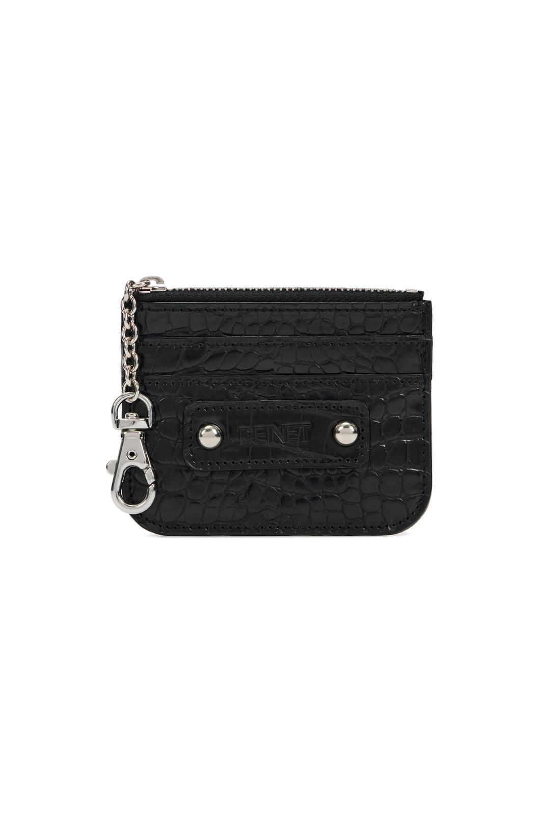 DEINET POCKET CARD WALLET IN BLACK