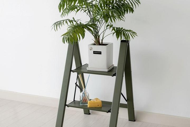 접이식 가정용 알루미늄 A형 계단 인테리어 미니 2단 디자인 사다리