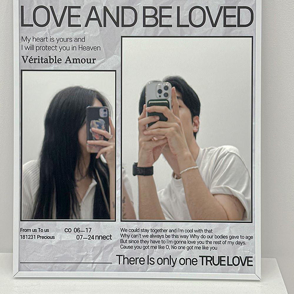 빈티지 거울 액자 감성 아트 아크릴 포스터 인테리어 카페 소품