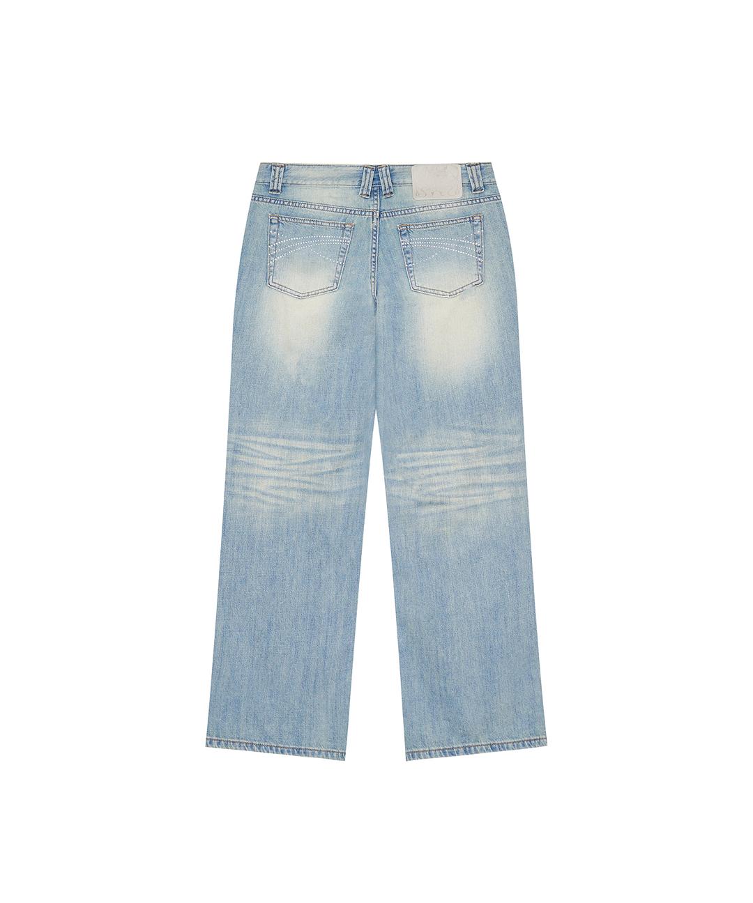 Hotfix Straight Jeans Light Blue