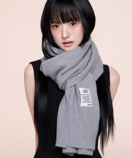 RC 울터치 니트 머플러 그레이