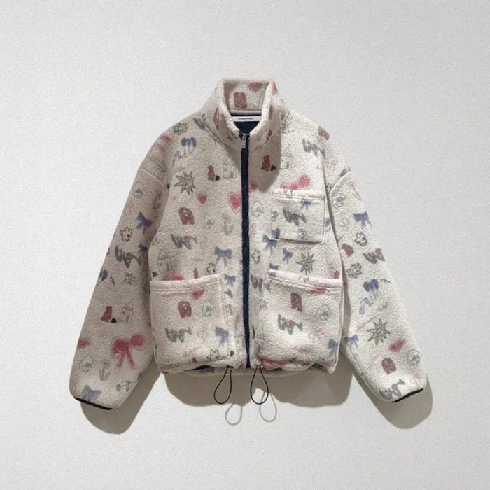 [2차_1/29 예약배송] Huppy Fleece Jacket_Ivory