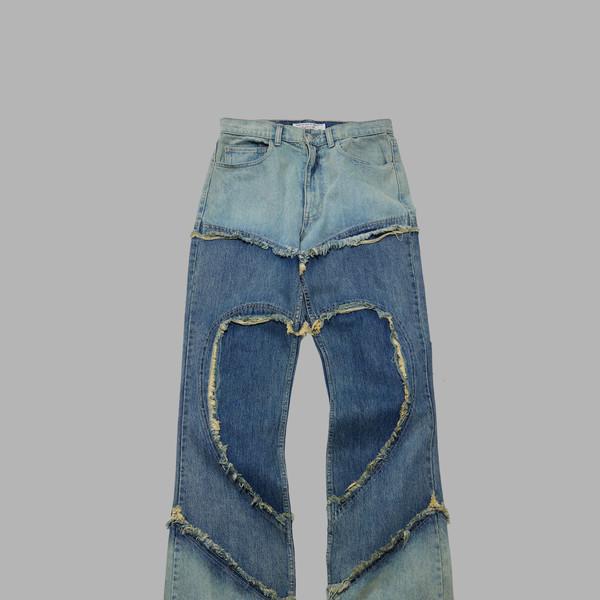 HEART CUT-OUT DENIM PANTS (BLUE)