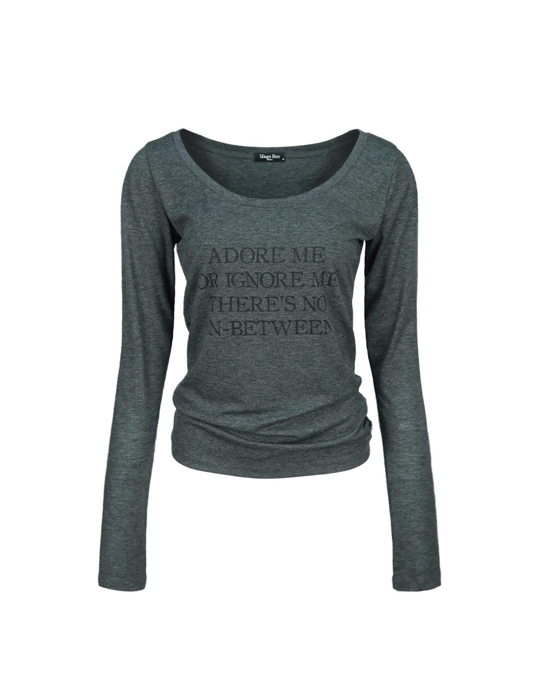 ADORE ME loose fit long sleeve melange charcoal