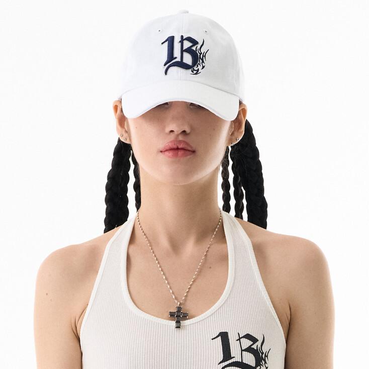 Spade Ball Cap White