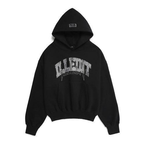 ILLEDIT VINTAGE LOGO CROP HOOD BLACK