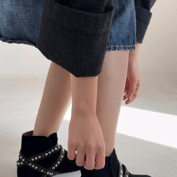 Isabel Marant Étoile Suede Studded Accents Boots