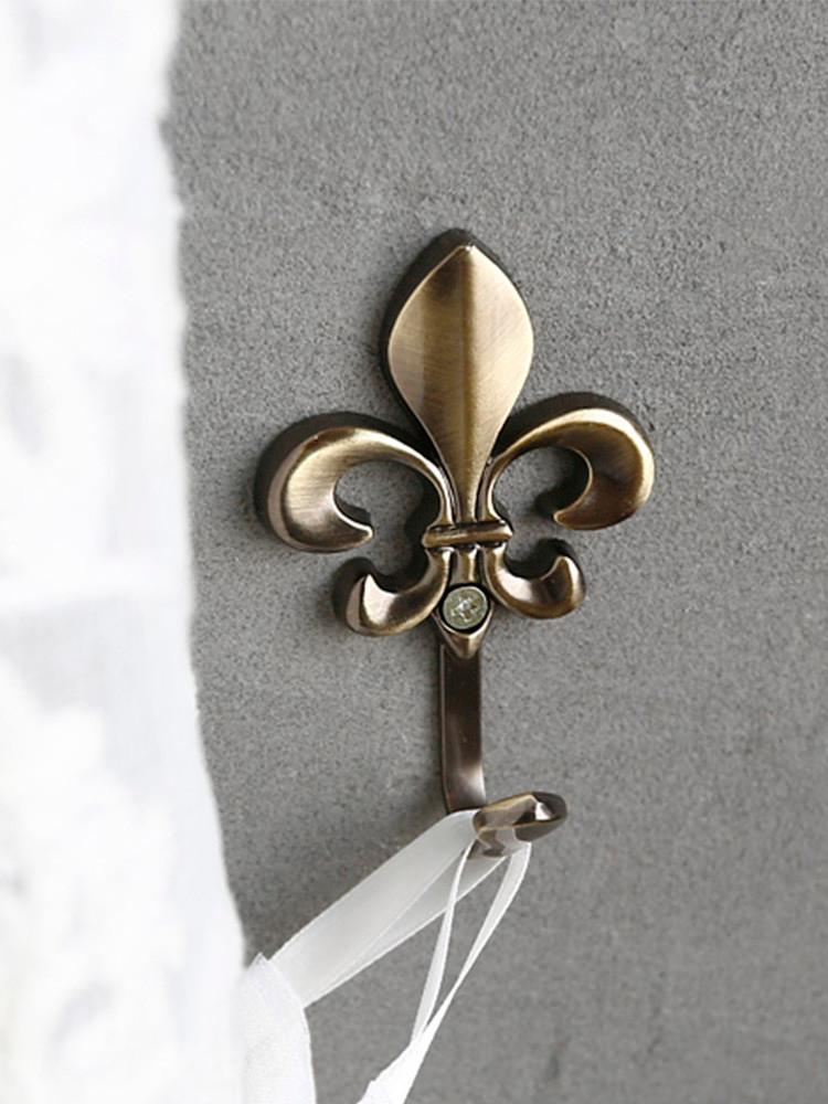 프렌치 백합 모티브 후크 커튼 후사고리 2개 1세트