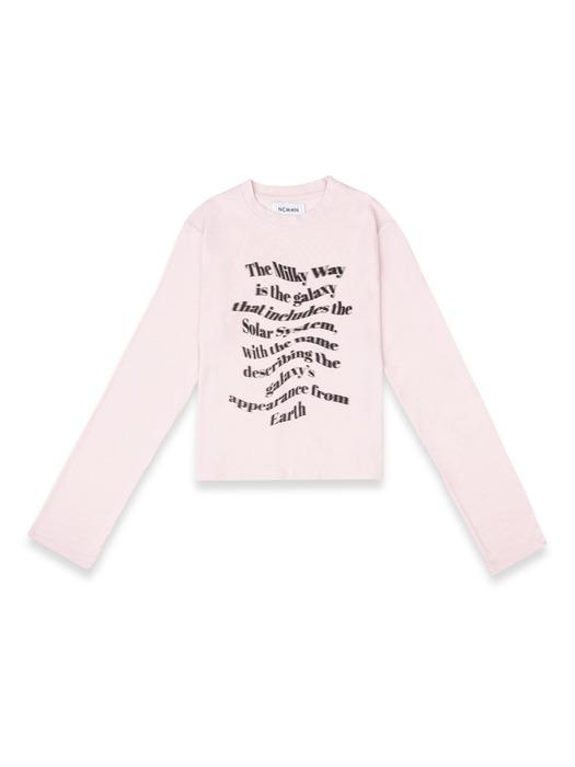 BLUR CROP LONG SLEEVE PK