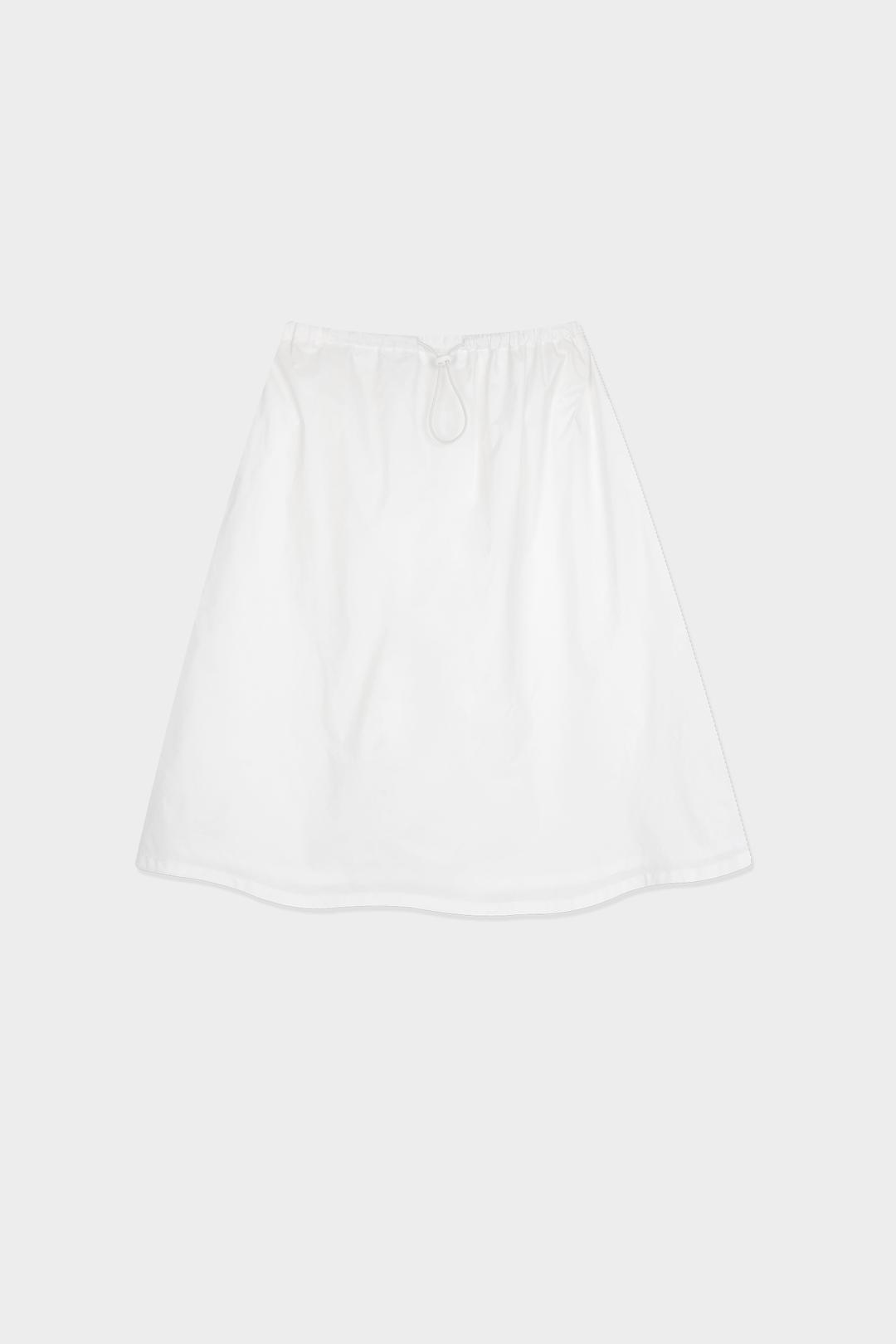 ANORAK FLARED SKIRT (WHITE)