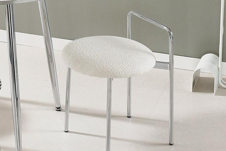 디노 인테리어 스툴 의자 원형 카페 식탁 화장대 패브릭 벤치 소파 의자