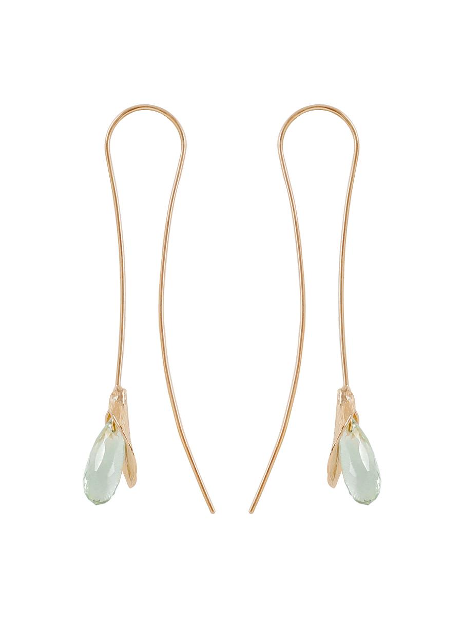 Green Amethyst Fruit Earring(gold)