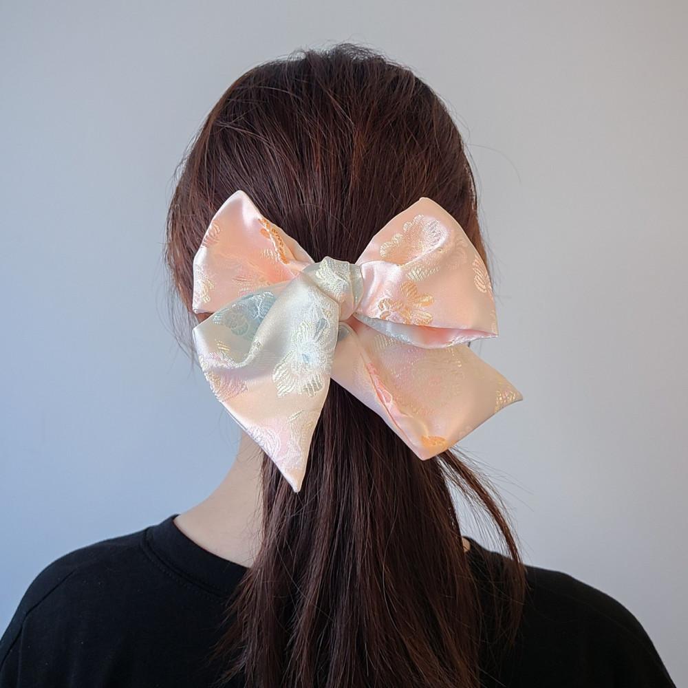 무지개꽃 리본 한복 헤어 스크런치 곱창밴드 곱창머리끈 헤어슈슈 외국인선물