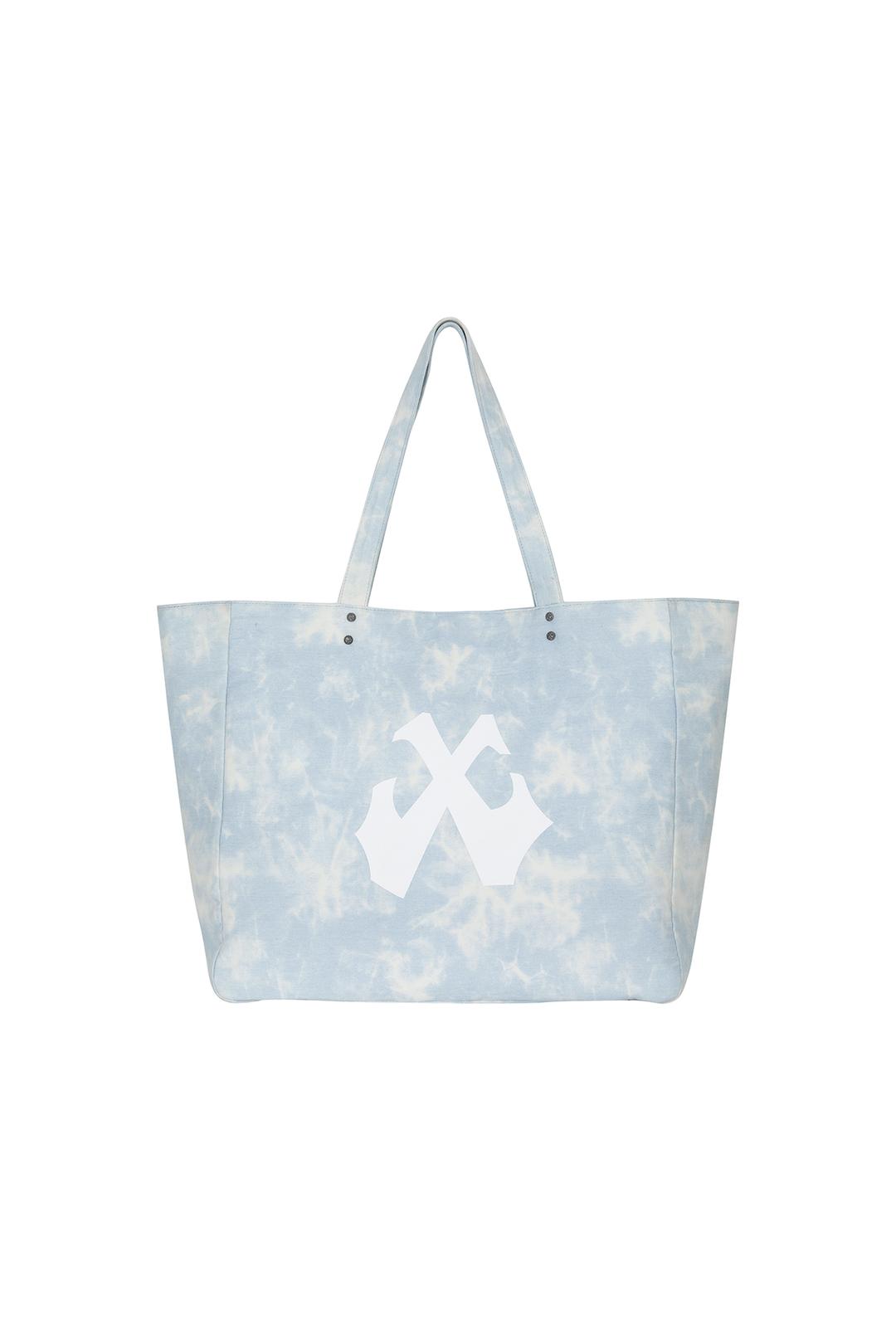LOGO LARGE TOTE BAG BLUE