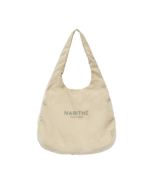 ORGANZA LAYERED SHOULDER BAG beige