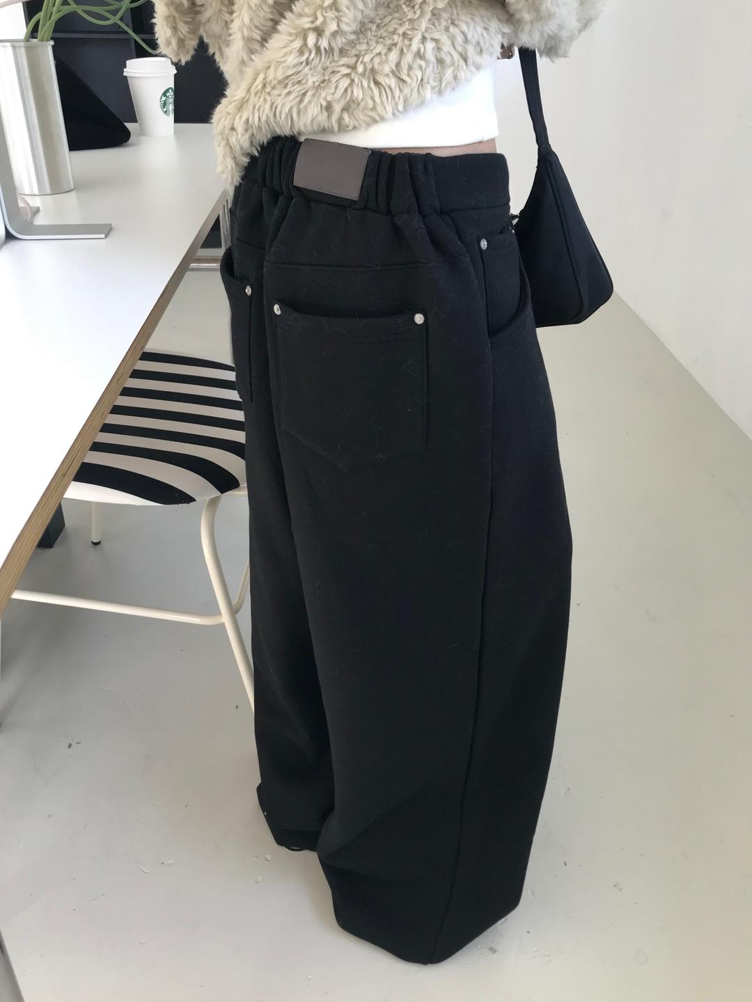 fleece jogger pants (2colors)