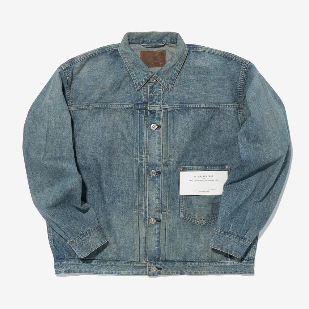 OLD JOE - RIVETED ONE POCKET JEAN JACKET (FADE INDIGO)