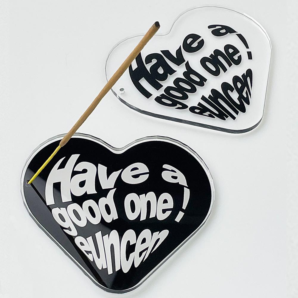 은센 하트 아크릴 트레이 인센스 홀더 세트