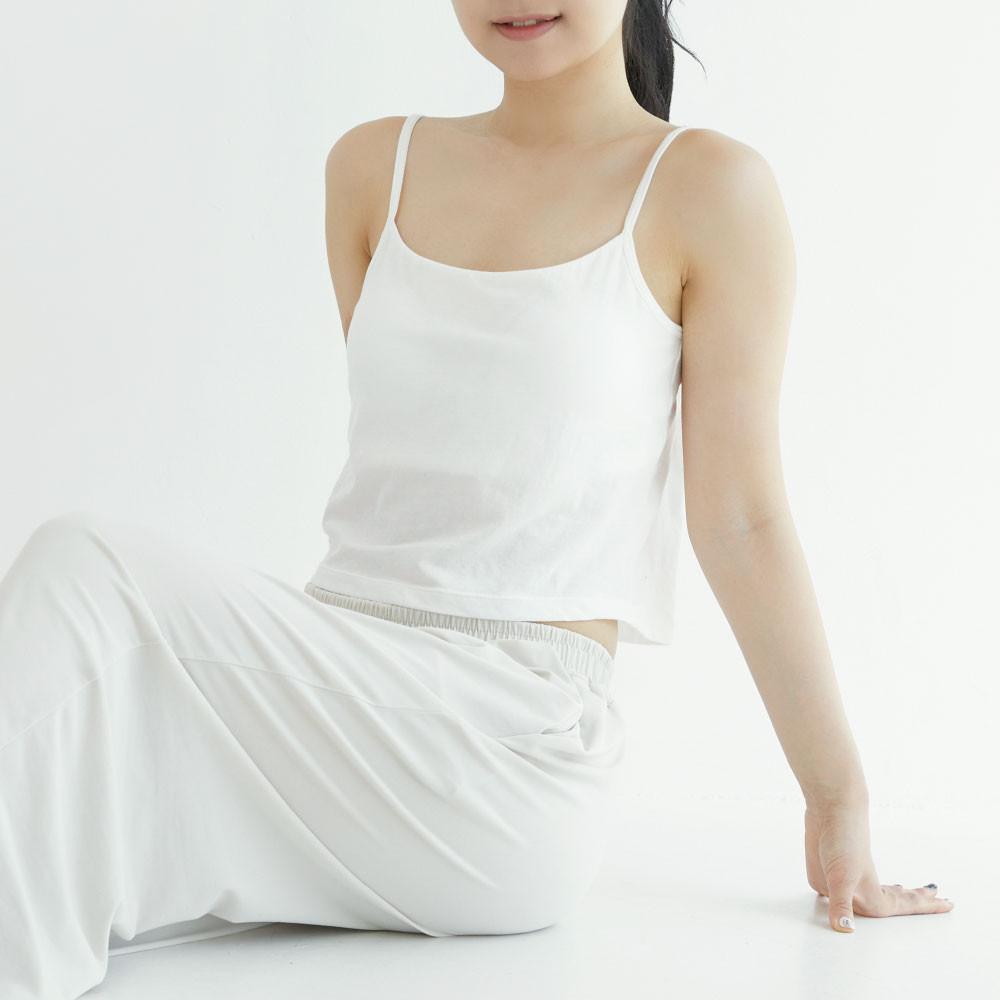 민와일 노밴드 크롭나시 캡일체형 순면100% 노와이어 끈조절(텀블벅 Ver.3)