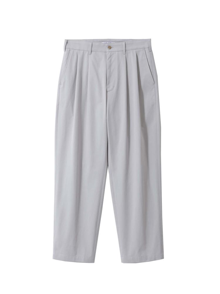 우드비 투턱 치노팬츠 내츄럴 그레이 (WOULDBE TWO TUCK CHINO PANTS NATURAL GREY)
