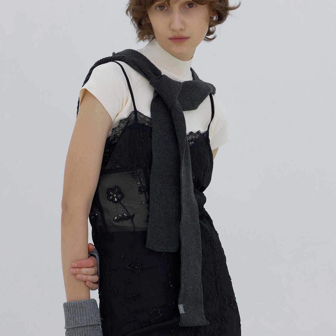 HOOD MUFFLER / AW / M GREY