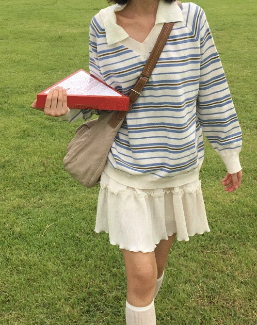 소녀 단가라 카라 knit (3color)