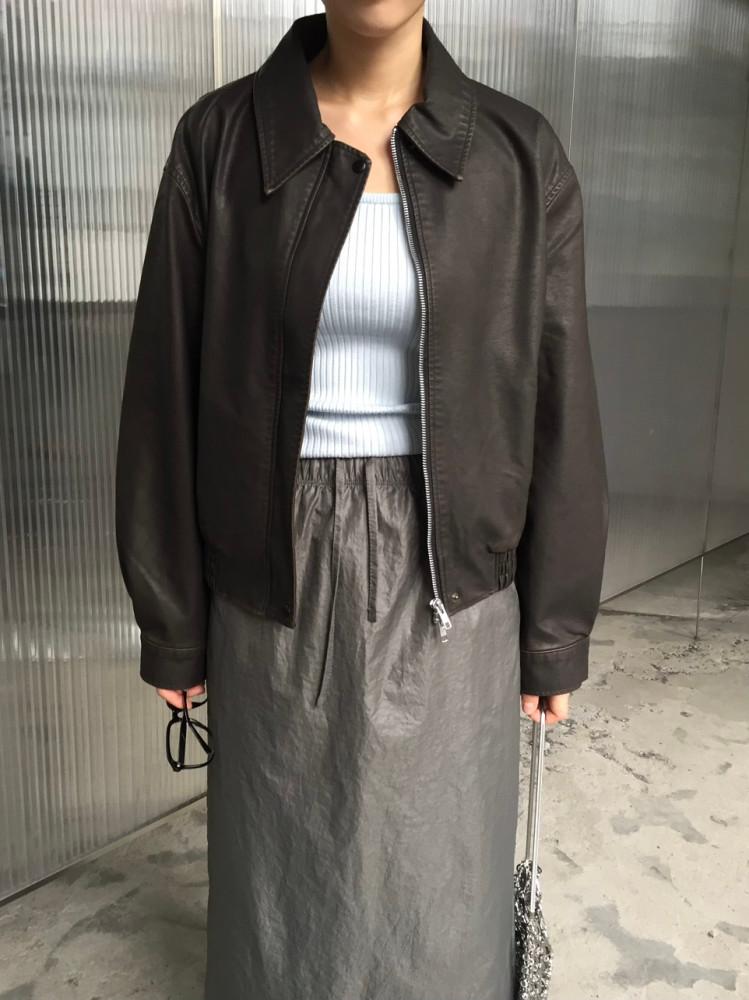 VINTAGE LEATHER JUMPER 빈티지 레더 점퍼