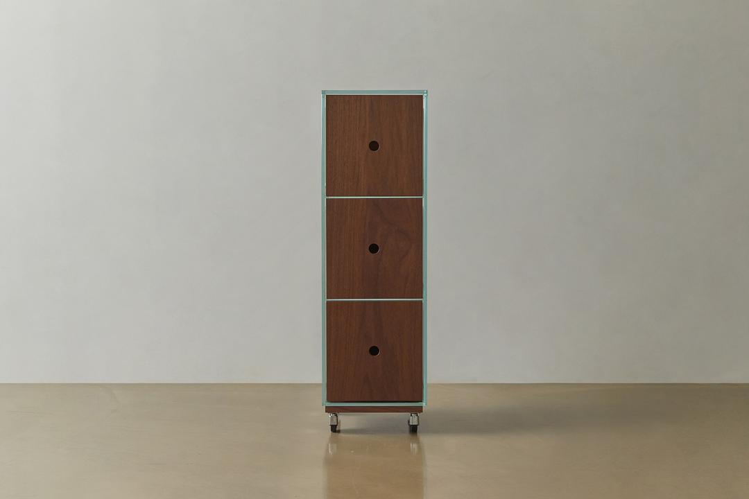 3 Tiered Glass Cabinet