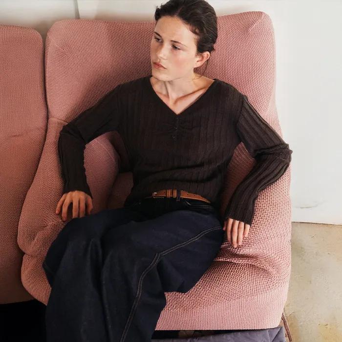 [2차 리오더]Mohair shirring NT_(Brown)