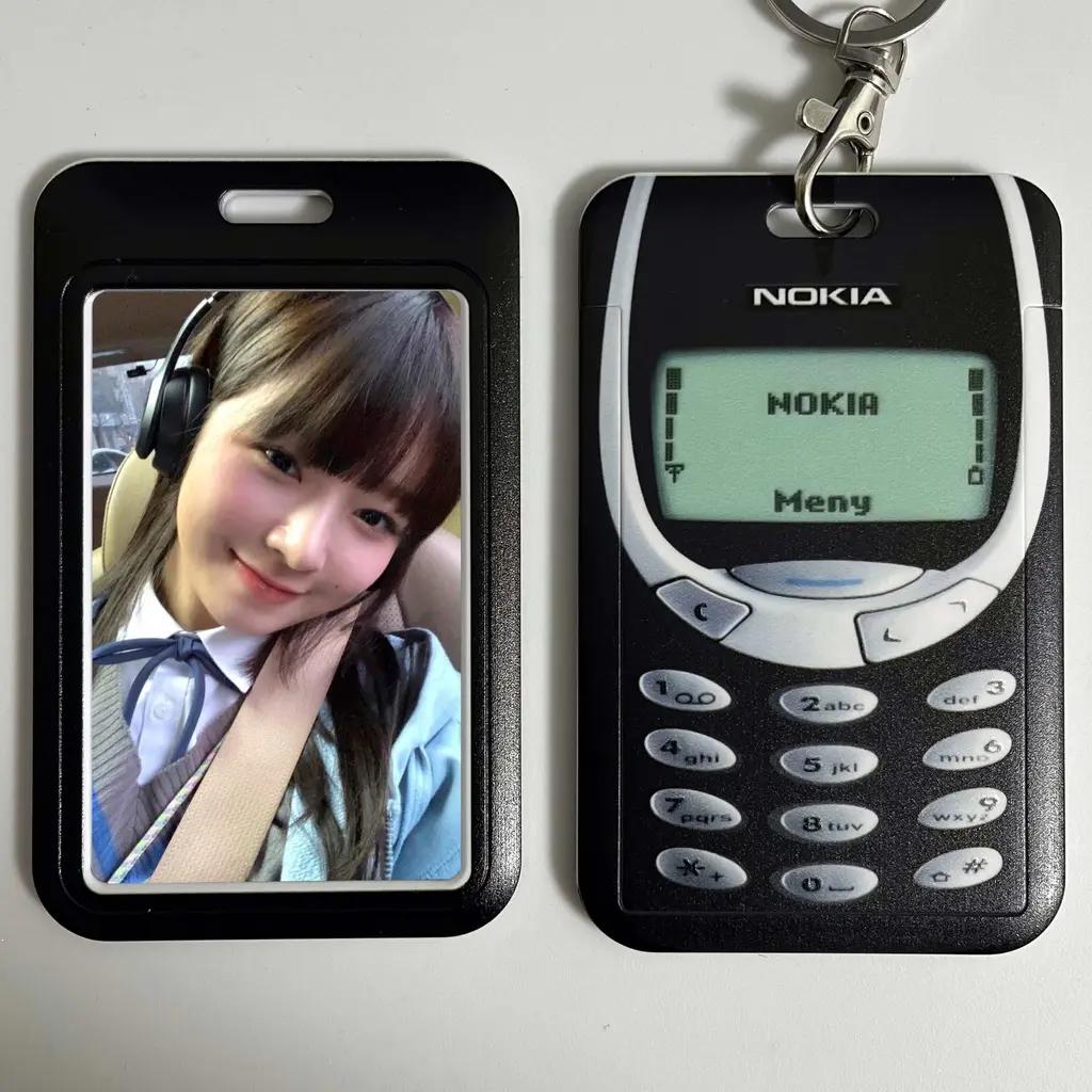 Y2k 노키아 포카홀더 블루&블랙 (키링키) - TMM 폼