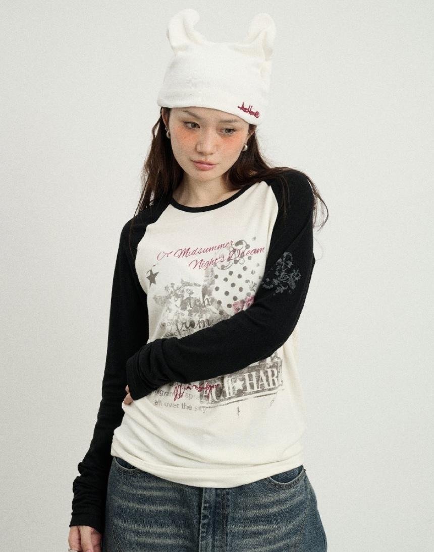 Achihara Nutshell Universe Contrast Color T-shirt (4color)