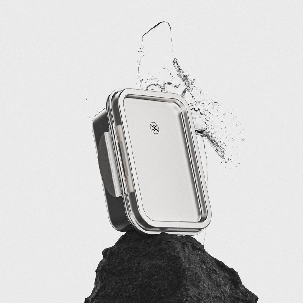 JVR 국내산 올스텐 사각 밀폐용기 김치통 도시락 나눔반찬용기