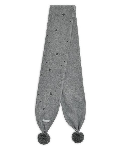 엠보 폼폼 플리스 머플러 (그레이)