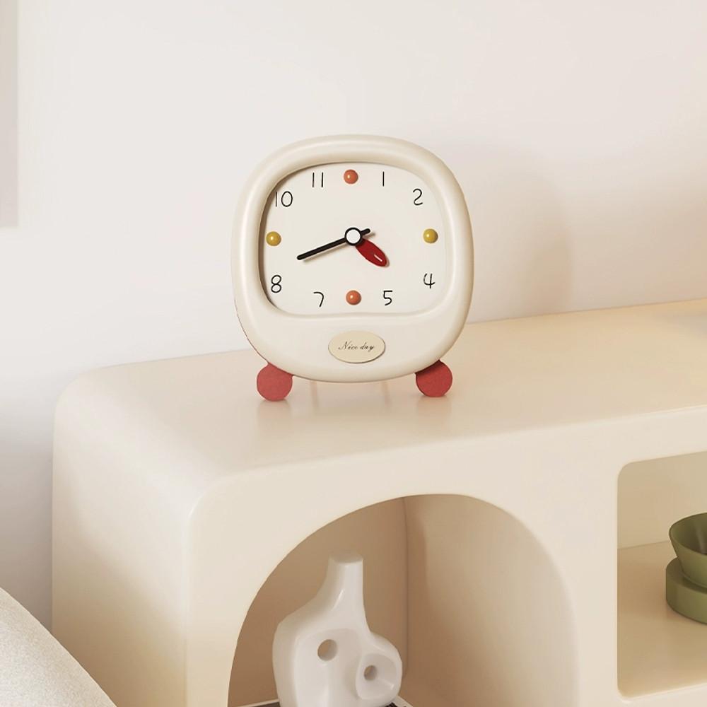 귀여운 아날로그 탁상시계 책상 침실 인테리어 시계 장식 소품