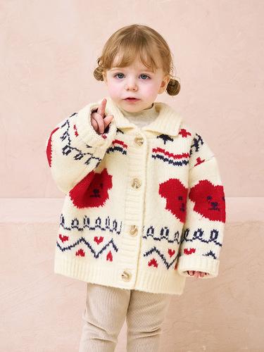 [밀크마일] 밀크베어코위찬스웨터가디건