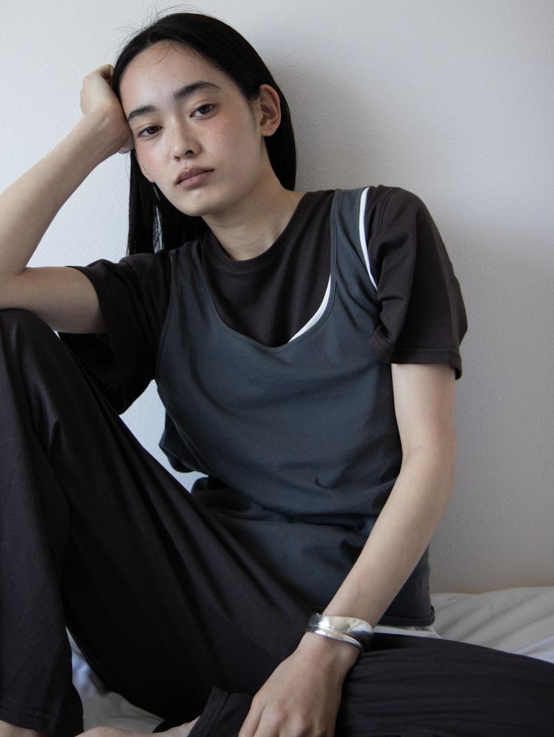 2nd / Backless sleeveless top (grey)