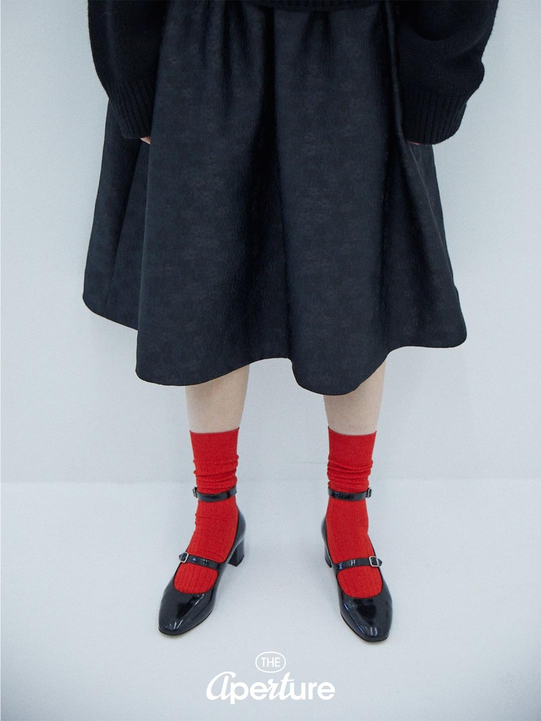 🌷인기리오더🌷 Lily Volume Skirt - Black
