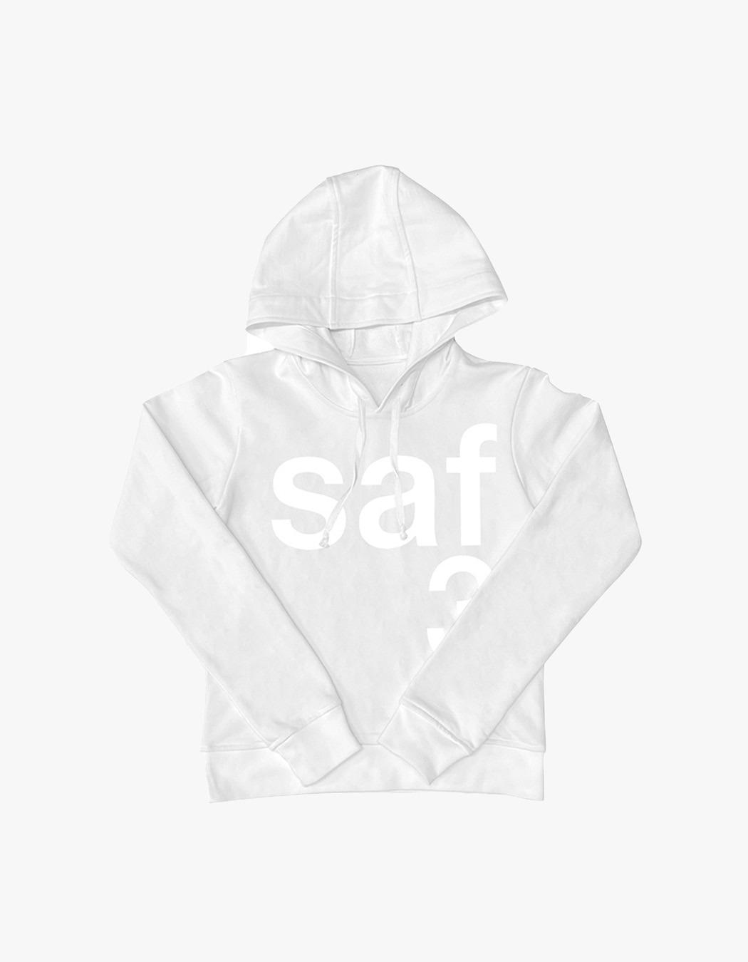 1/2 Basic Safari Hoodie - White
