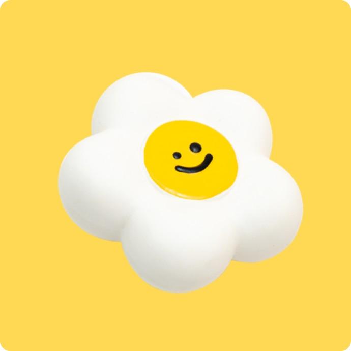 [베이컨박스] 딸기꽃 라텍스 토이