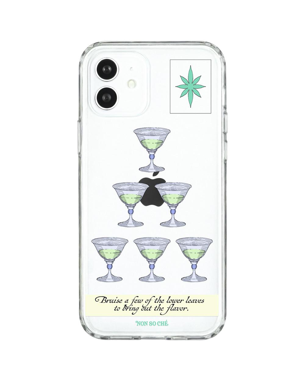 [PHONE CASE] Cup & fresh leaf (green)