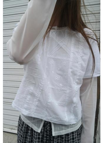 mesh 2-way cardigan (5c)