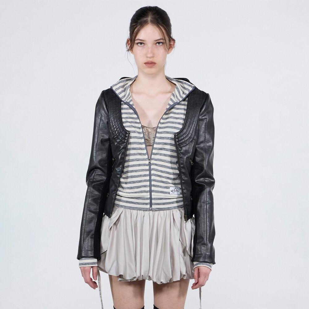 Light Weight Striped Jersey Gray