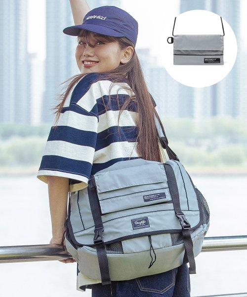 유니온 라인 메신저백 (그레이)