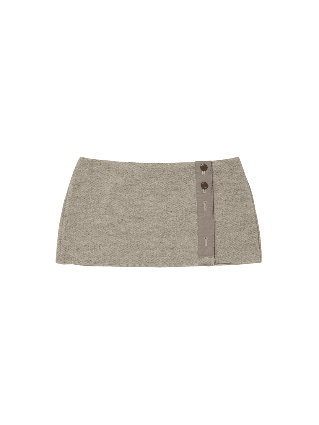 Short Layered Skirt Warm Grey